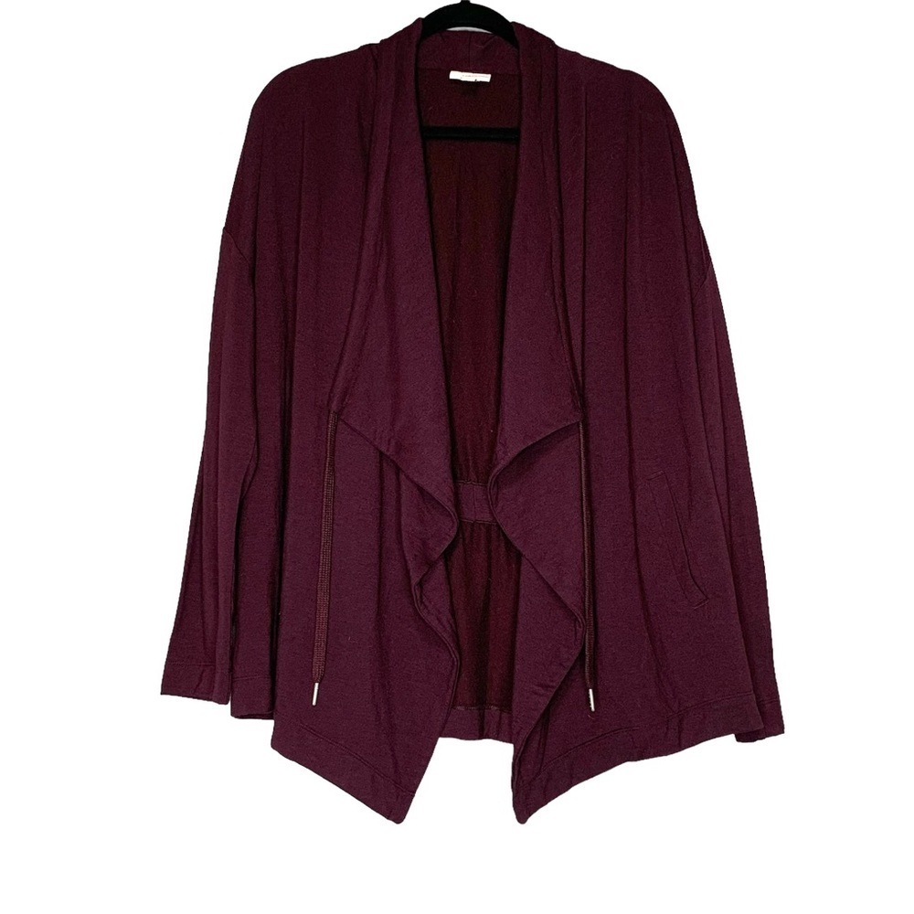 J Jill fit maroon athleisure jacket. Size L